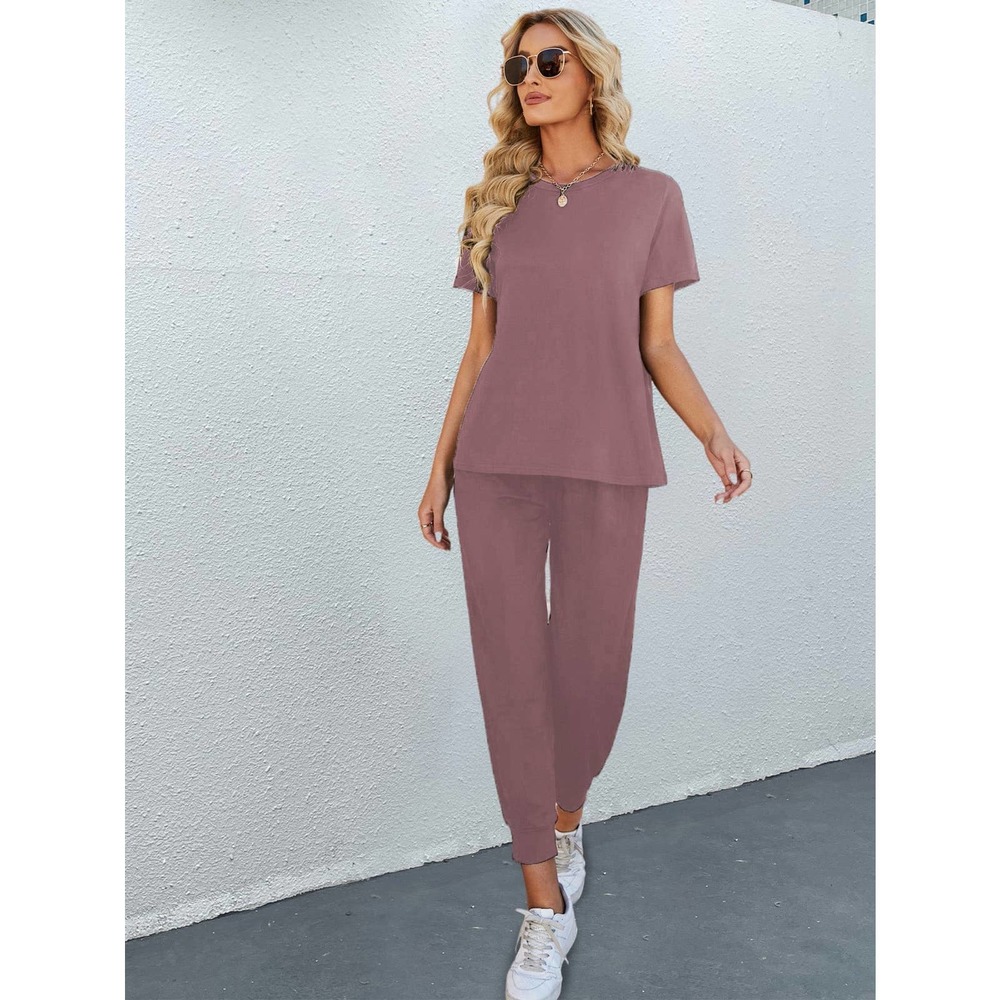 2 piece set: Round Neck Tee for & jogger Pants black - Picture 4 of 11